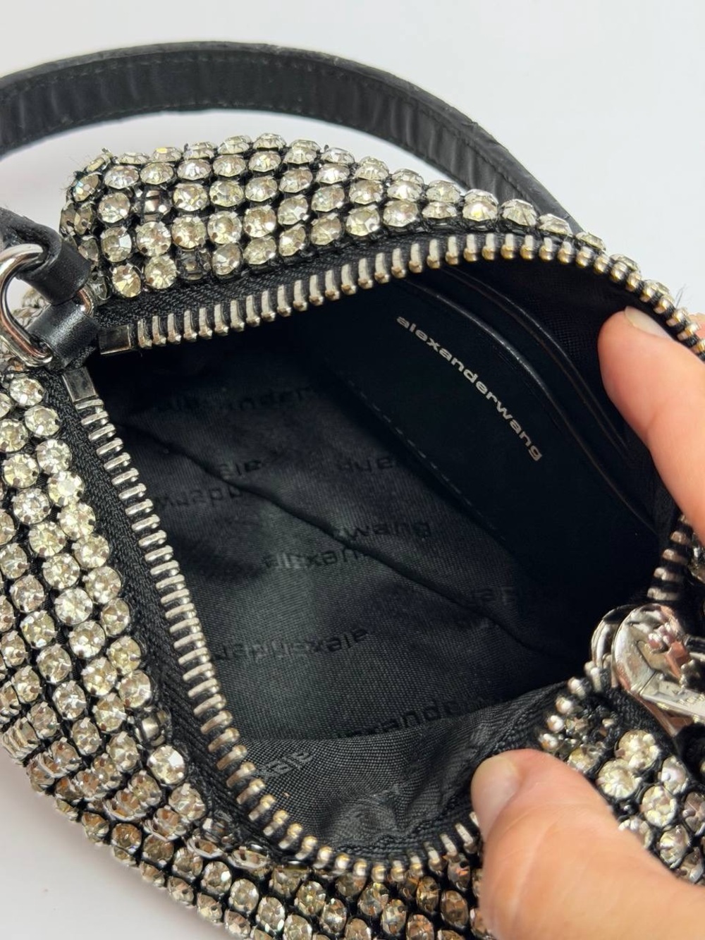 Alexander Wang Heiress Pouch Shimmer Evening Bag - Picture 13 of 16